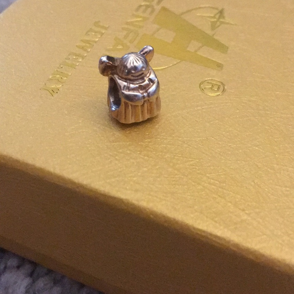 Authentic Pandora Solid Gold Guardian Angel Charm